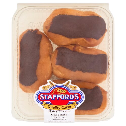 Stafford's Dairy Cream Chocolate Eclairs 260g