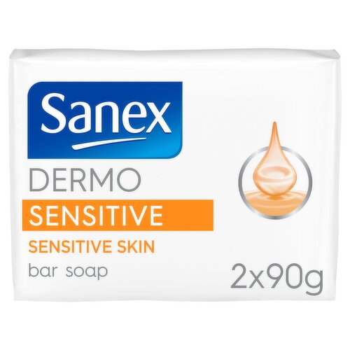 Sanex Sensitive Skin Bar Soap 90g x2