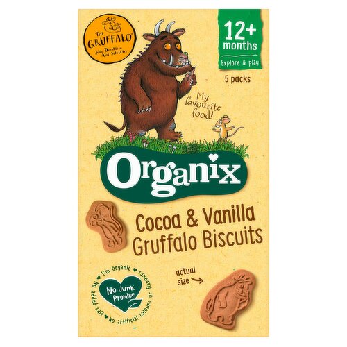 Organix Gruffalo Biscuits Toddler Snacks Multipack 5x20g 12 months+