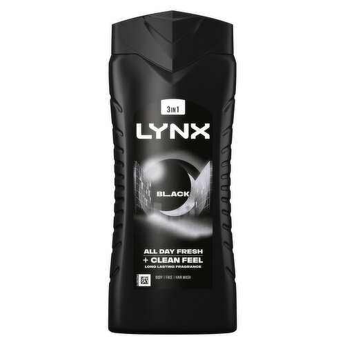 Lynx 3-in-1 Body Wash Black 500 ml