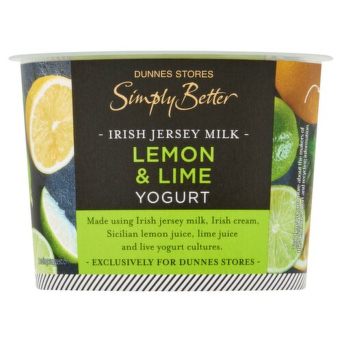 Dunnes Stores Simply Better Irish Jersey Milk Lemon & Lime Yogurt 150g