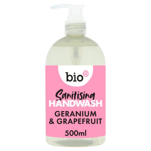 Bio D Cleansing Handwash Geranium & Grapefruit 500ml