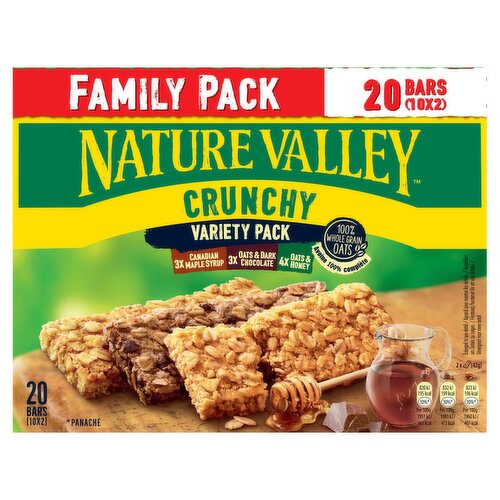 Nature Valley Crunchy Variety Family Pack Cereal Bars 10 x 42g (420g)