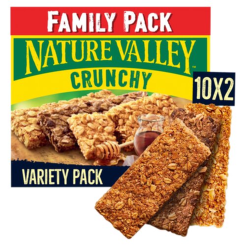 Nature Valley Crunchy Variety Family Pack Cereal Bars 10 x 42g (420g)