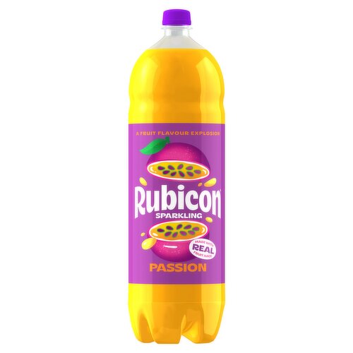 Rubicon Sparkling Passion Soft Drink Bottle 2L