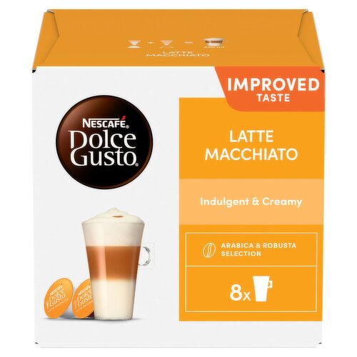 Nescafé Dolce Gusto Latte Macchiato Coffee Pods x16 (8 Servings)