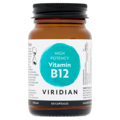 Viridian High Potency Vitamin B12 60 Capsules