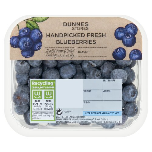 Dunnes Stores Handpicked Fresh Blueberries 150g