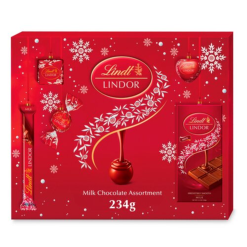 Lindt Lindor Milk Chocolate Christmas Selection Box 234g