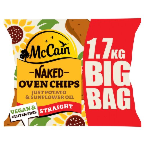 McCain Straight Cut Naked Oven Chips 1.7kg