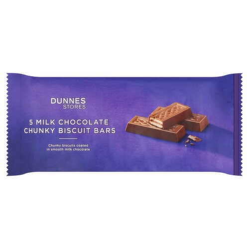 Dunnes Stores 5 Milk Chocolate Chunky Biscuits 110g
