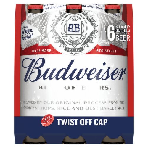 Budweiser Beer 6 x 300ml