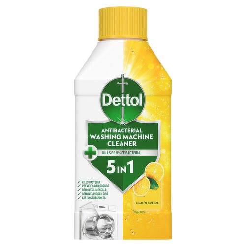 Dettol 5-in-1 Washing Machine Cleaner Lemon Breeze 250ml
