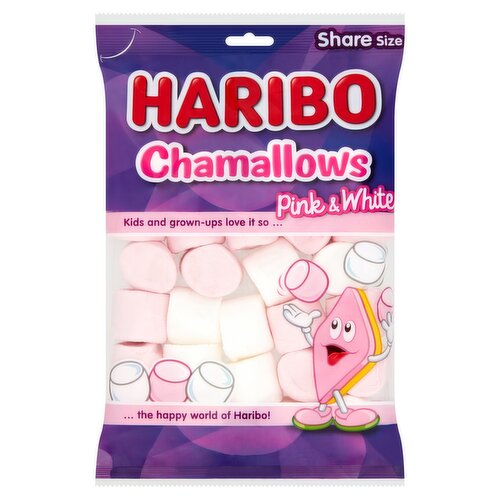 HARIBO Chamallows Marshmallows Pink & White Bag 170g