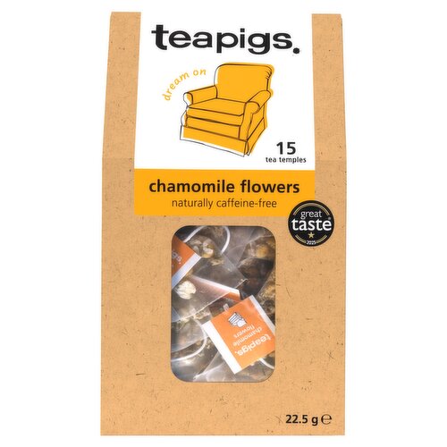 Teapigs Chamomile Flowers Tea Temples 15 x 1.5g (22.5g)