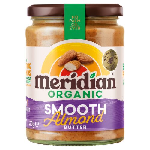 Meridian Organic Smooth Almond Butter 470g