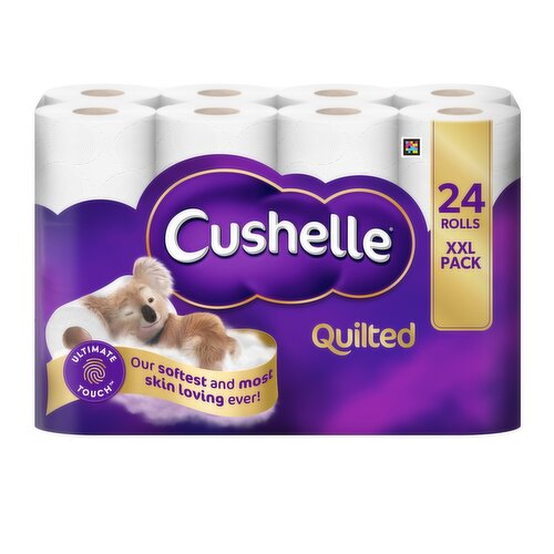 Cushelle Quilted Toilet Roll 24 Standard Rolls