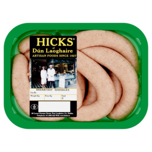 Hicks of Dún Laoghaire Breakfast Sausages