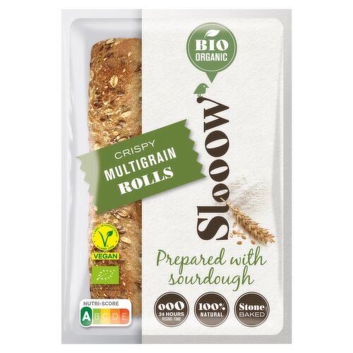 SlooOW Bio Organic Crispy Multigrain Rolls 320g