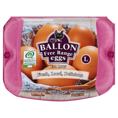 Ballon 6 Large Free Range Eggs
