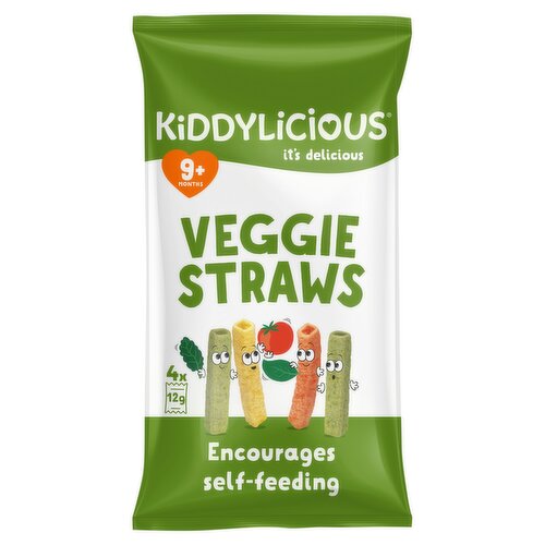 Kiddylicious Veggie Straws 9+ Months 4 x 12g (48g)