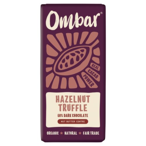 Ombar Hazelnut Truffle 60% Dark Chocolate 70g