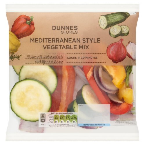 Dunnes Stores Mediterranean Style Vegetable Mix 375g