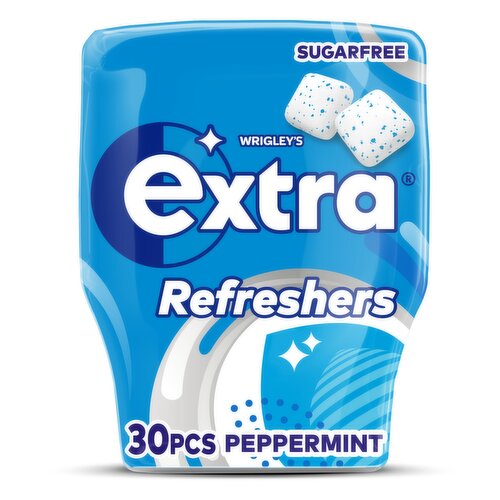 Wrigley's Extra Refreshers Peppermint Sugar Free Chewing Gum x30 Pieces