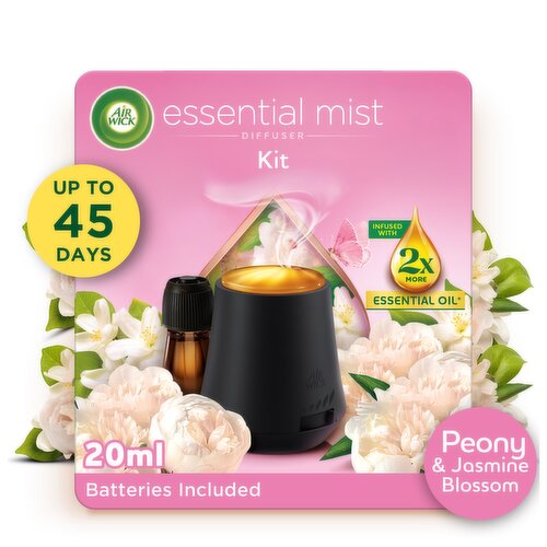 Air Wick Essential Mist Peony & Jasmine Kit Air Freshener 20ml