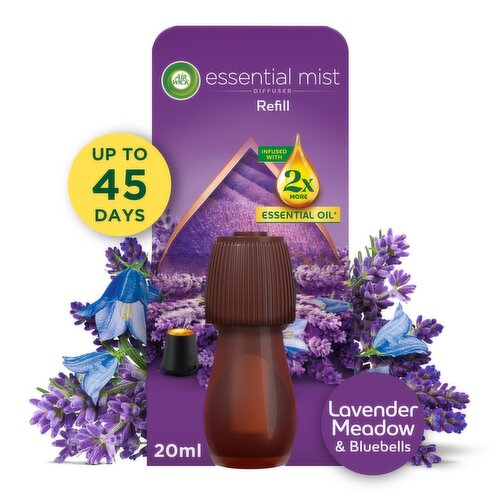 Air Wick Essential Mist Refill Lavender Meadow & Bluebells Air Freshener 20ml