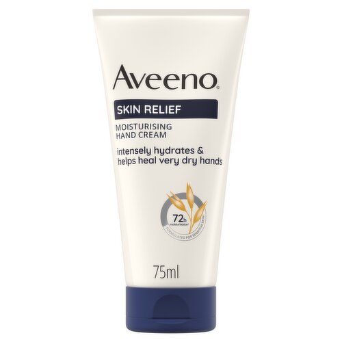Aveeno Skin Relief Hand Cream Moisturiser for Very Dry Skin 75ml