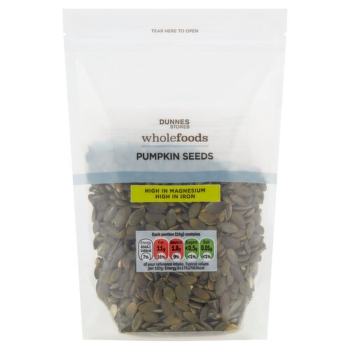 Dunnes Stores Wholefoods Pumpkin Seeds 250g
