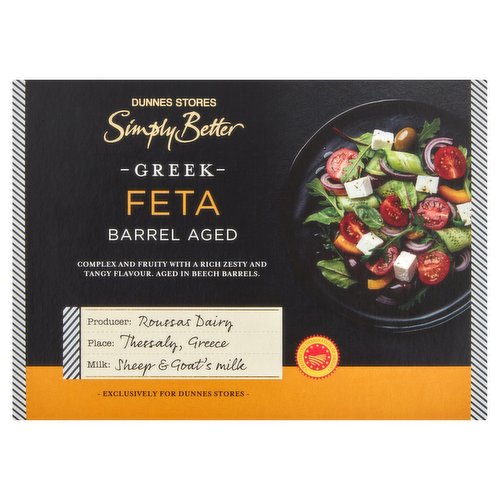 Dunnes Stores Simply Better Greek Feta Barrel Aged 210g