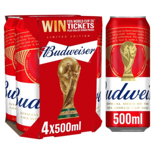 Budweiser Limited Edition 4 x 500ml