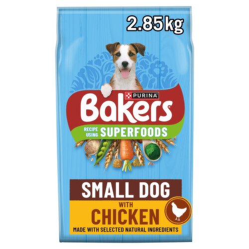 BAKERS Superfoods Small Dog Chicken Dry Dog Food 2.85kg