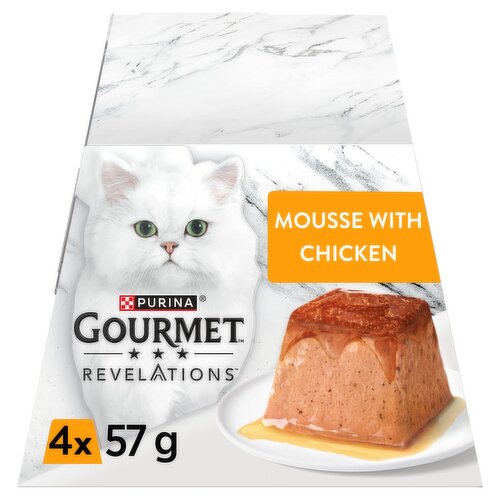 GOURMET Revelations Mousse Chicken Wet Cat Food 4x57g