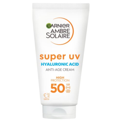 Garnier Ambre Solaire Super UV SPF 50 Anti-Age Sun Protection Face Cream 50ml