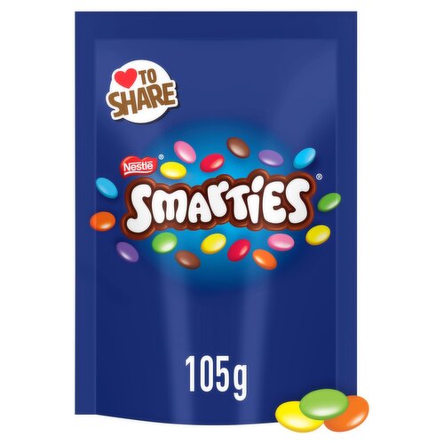 Smarties Milk Chocolate Sharing Bag 105g
