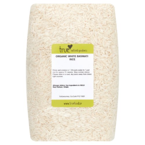 True Natural Goodness Organic White Basmati Rice 1kg