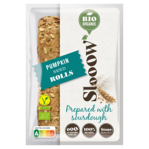Slooow Bio Organic Pumpkin Seed Rolls 320g