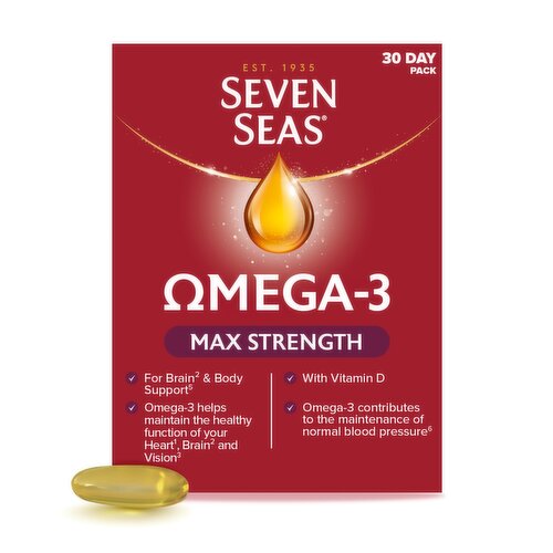 Seven Seas Omega-3 Fish Oil Max Strength & Vit D