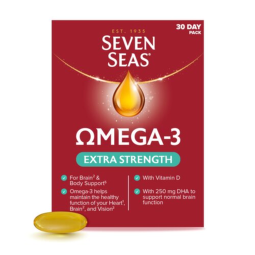 Seven Seas Omega-3 Fish Oil, Extra Strength