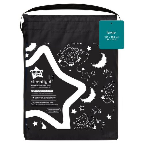 Tommee Tippee Sleeptight Portable Blackout Blind, Lightweight, Large 130 x 198cm