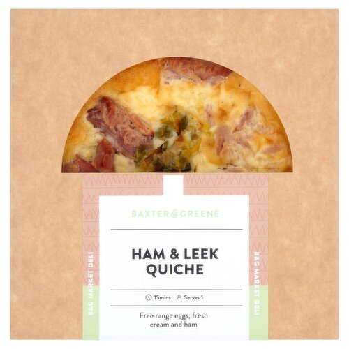 Baxter & Greene Ham & Leek Quiche