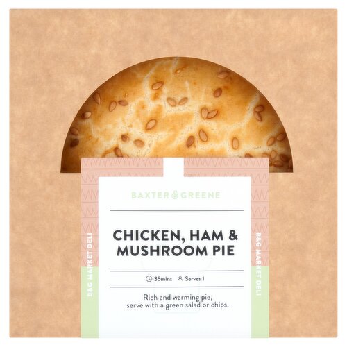 Baxter & Greene Chicken, Ham & Mushroom Pie 265g