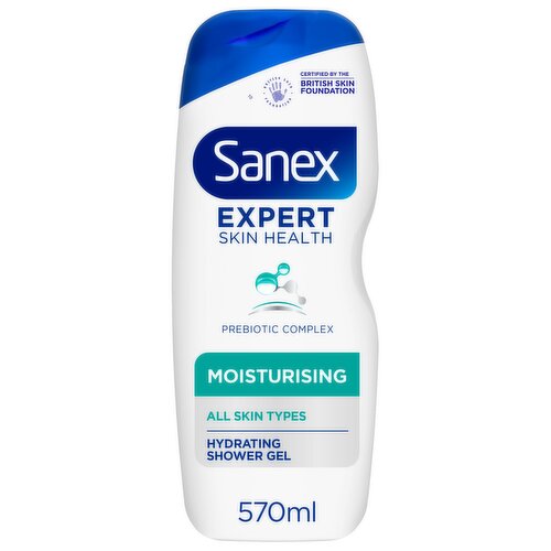 Sanex Expert Skin Health Moisturising Shower Gel Body Wash 570ml