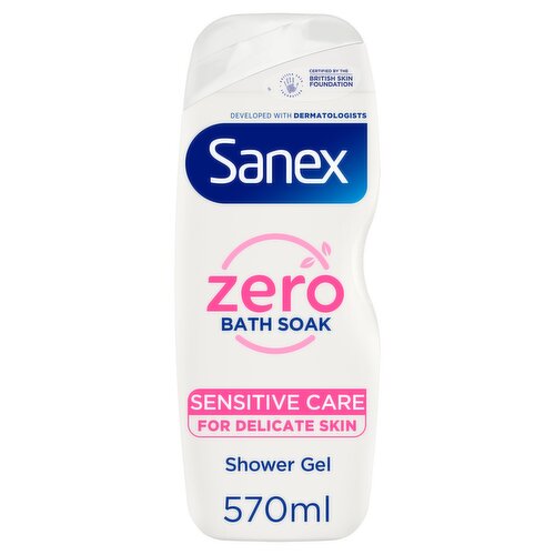 Sanex Zero% Hypoallergenic Sensitive Care Bath Foam 570ml