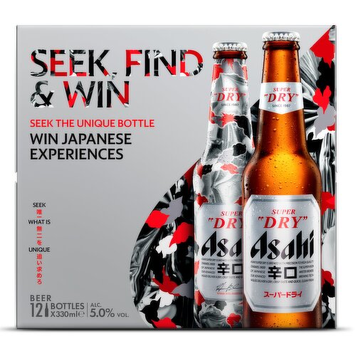 Asahi Super Dry Beer 12 x 330ml