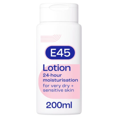 E45 Moisturiser Body Lotion for Long-Lasting Hydration for Dry & Sensitive Skin - 200ml