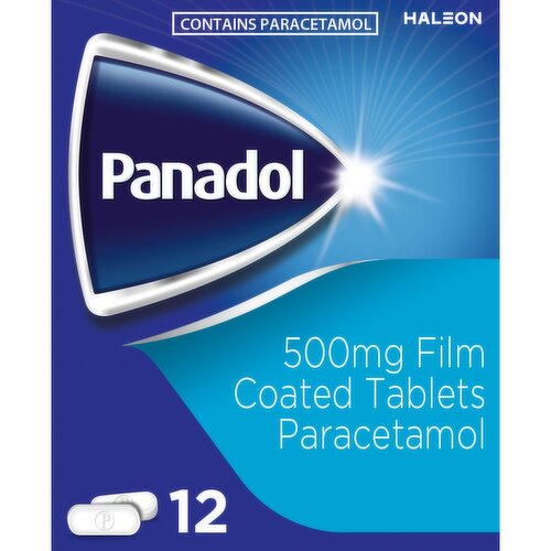 Panadol 500mg Film-Coated Tablets 12 Tablets